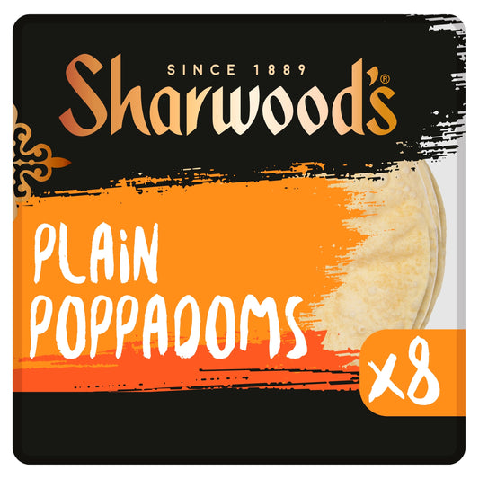 Sharwoods Plain Poppadoms 8 Pack — image 1