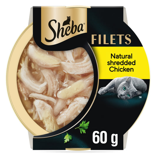 SHEBA Filets Adult Cat Food Tray with Chicken in Gravy 60g — image 1