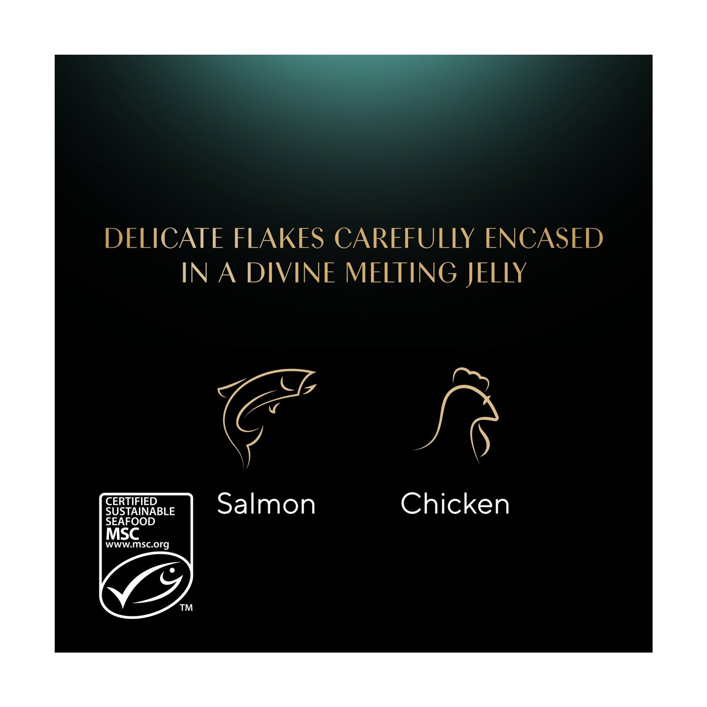 Sheba Fine Flakes Wet Cat Food Trays Chicken & Salmon Jelly 8x85g — image 4