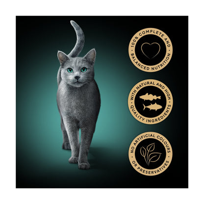 SHEBA Fresh & Fine Wet Cat Food Pouches with Tuna & Cod & Whitefish in Gravy 6x50g — image 2