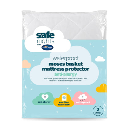 Silentnight Water Proof Moses Basket Mattress Protector — image 1
