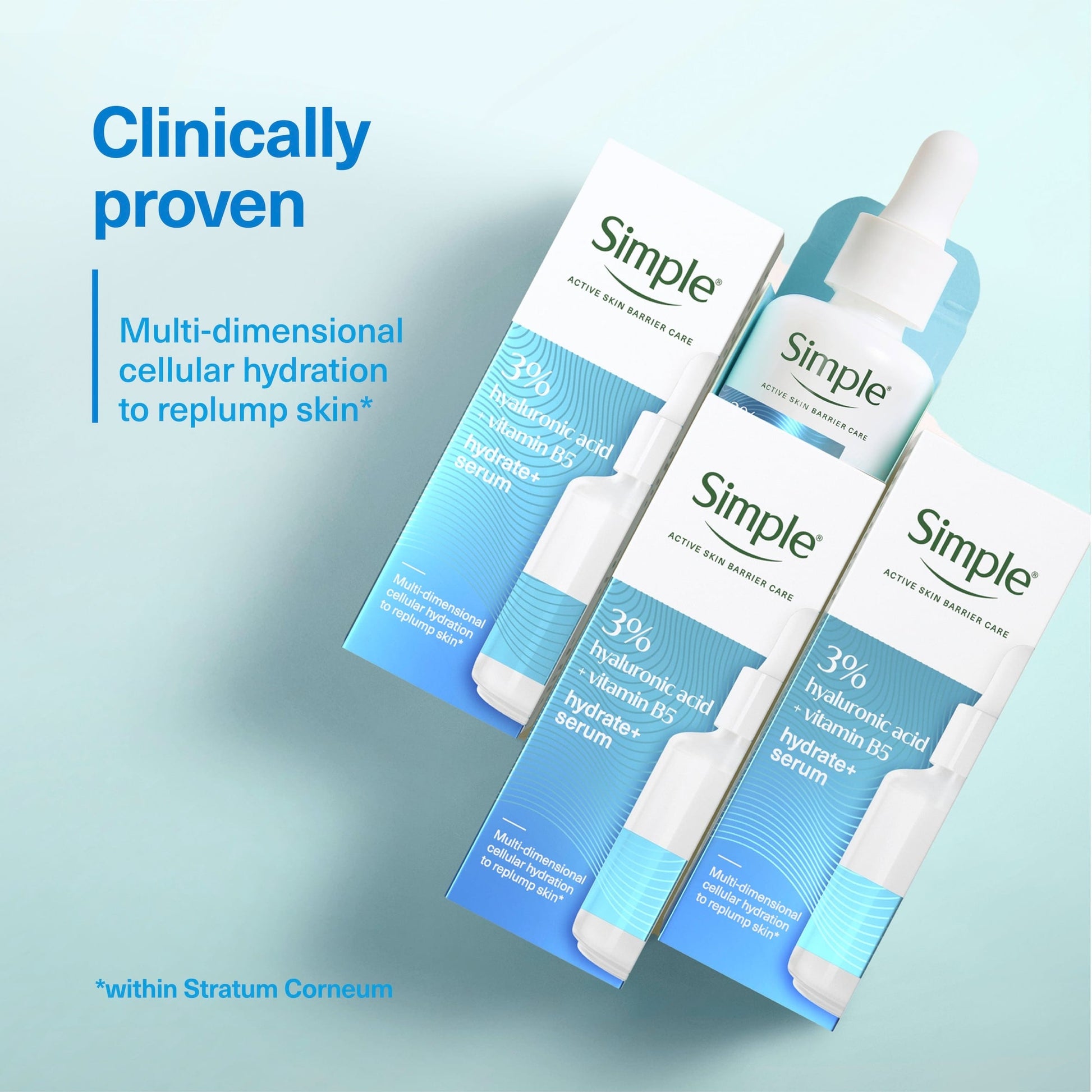 Simple 3% Vitamin B5 & Hyaluronic Acid Booster Face Serum 30Ml — image 2