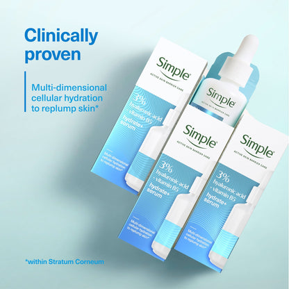 Simple 3% Vitamin B5 & Hyaluronic Acid Booster Face Serum 30Ml — image 2
