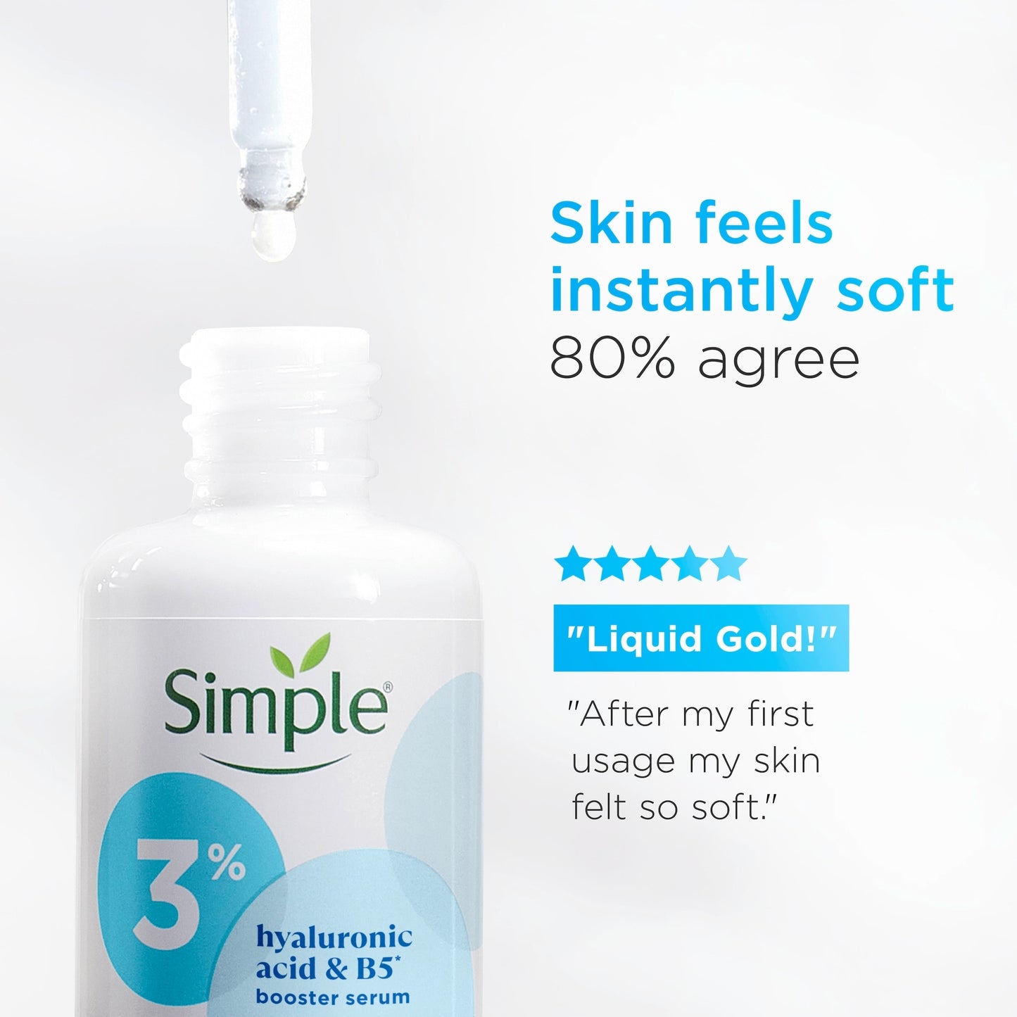 Simple 3% Vitamin B5 & Hyaluronic Acid Booster Face Serum 30Ml — image 4