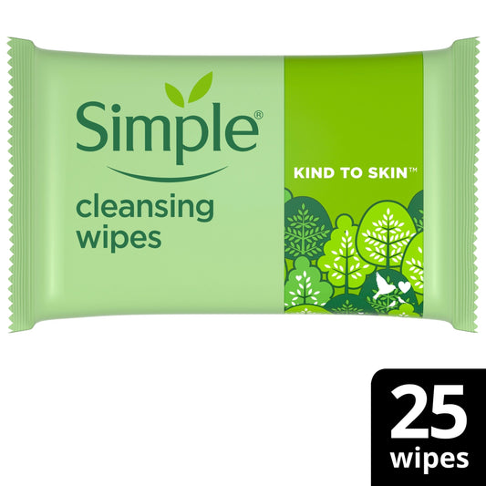 Simple Biodegradable Cleansing Wipes 25Pack — image 1