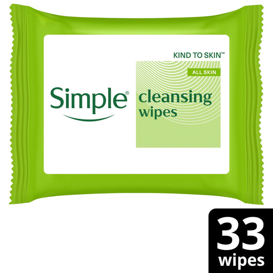 Simple Cleansing Biodegradable Wipes 33 Pack — image 1