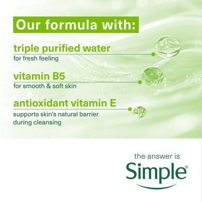 Simple Cleansing Biodegradable Wipes 33 Pack — image 3