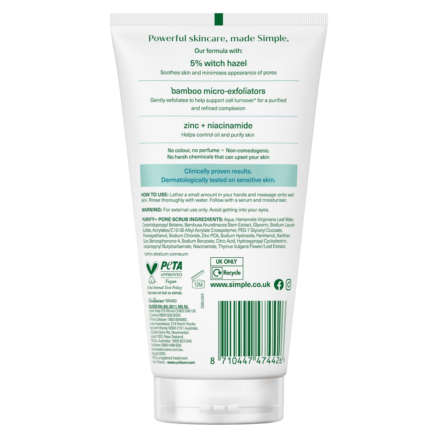 Simple Daily Pore Polish Face Scrub 150Ml — image 2