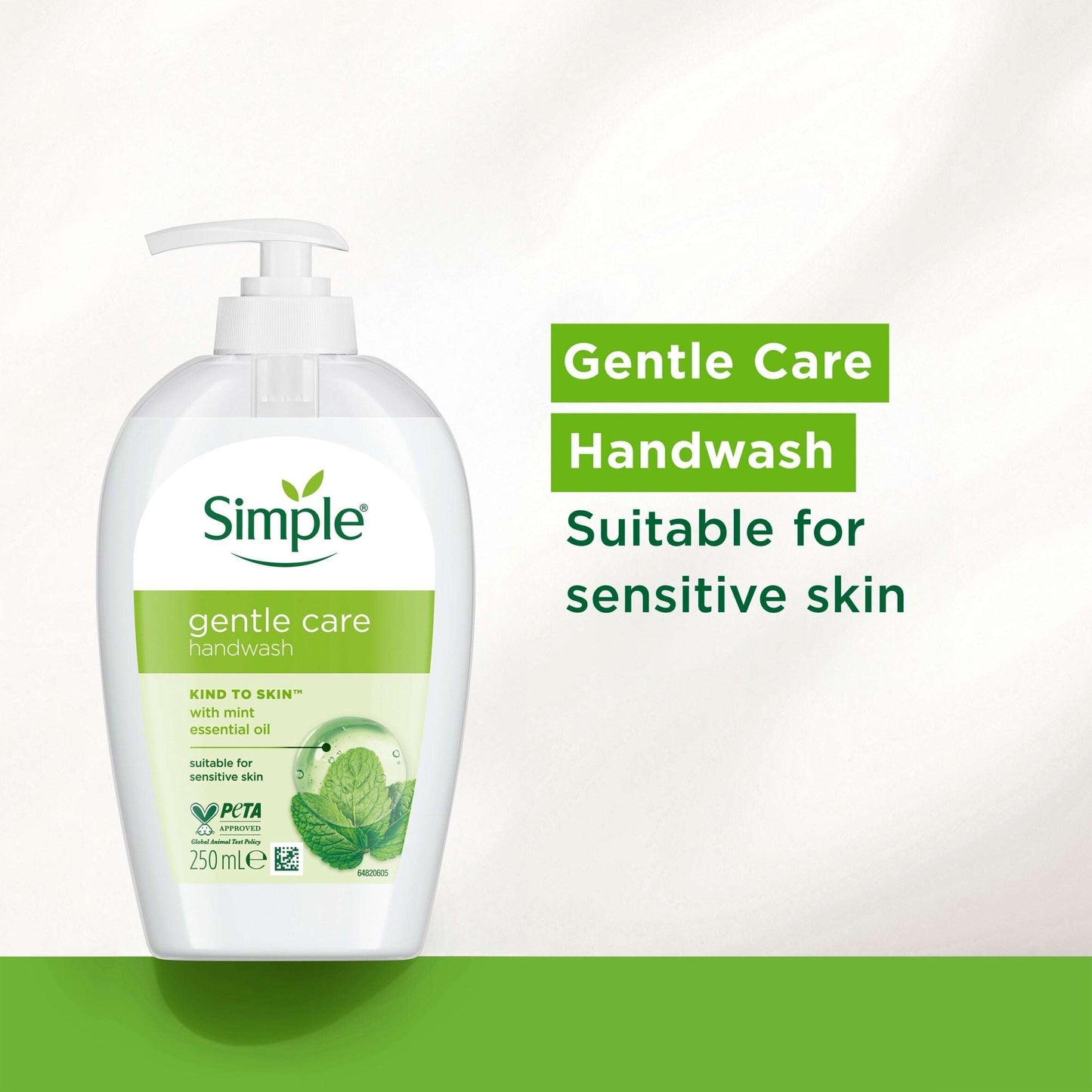 Simple Gentle Care Kind To Skin Antibacterial Handwash 250ml — image 2