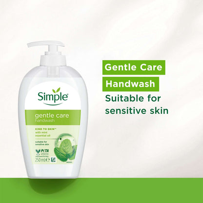 Simple Gentle Care Kind To Skin Antibacterial Handwash 250ml — image 2