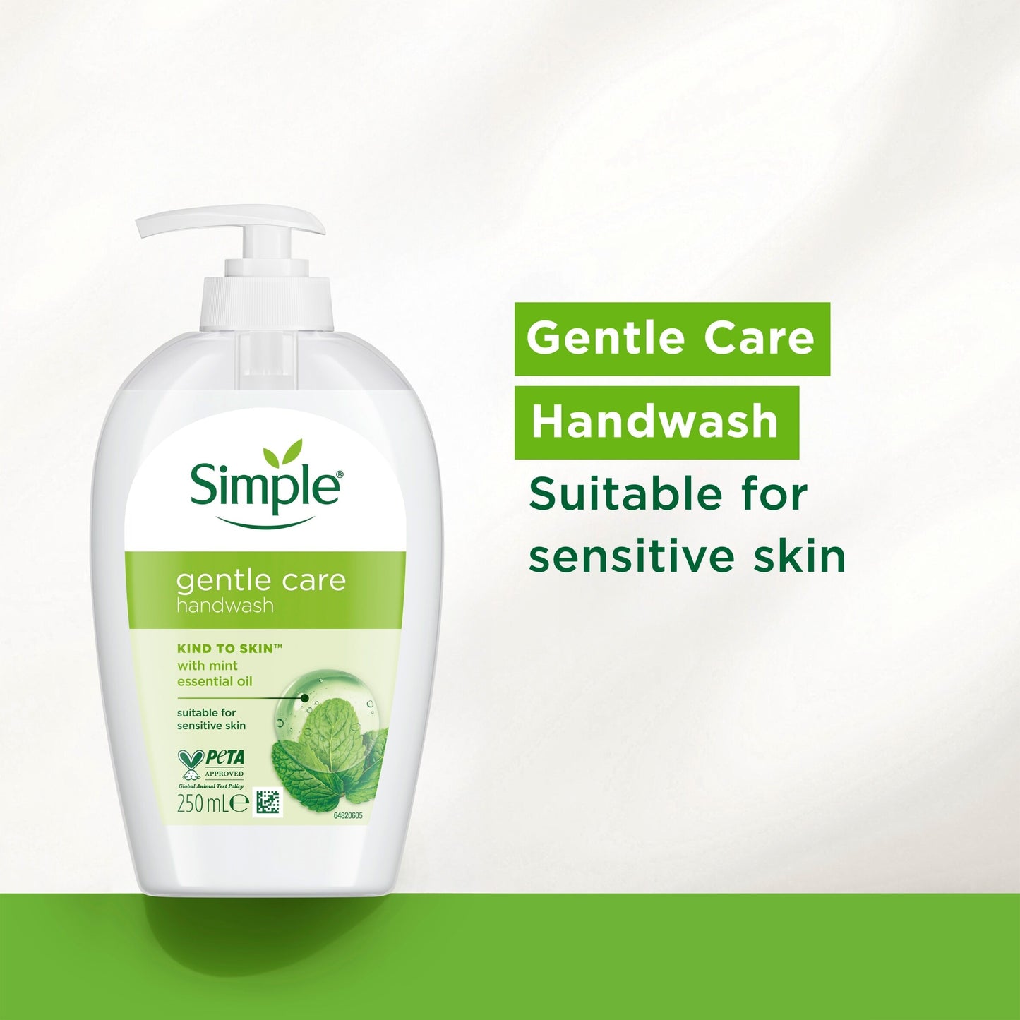 Simple Gentle Care Kind To Skin Antibacterial Handwash 250ml — image 2