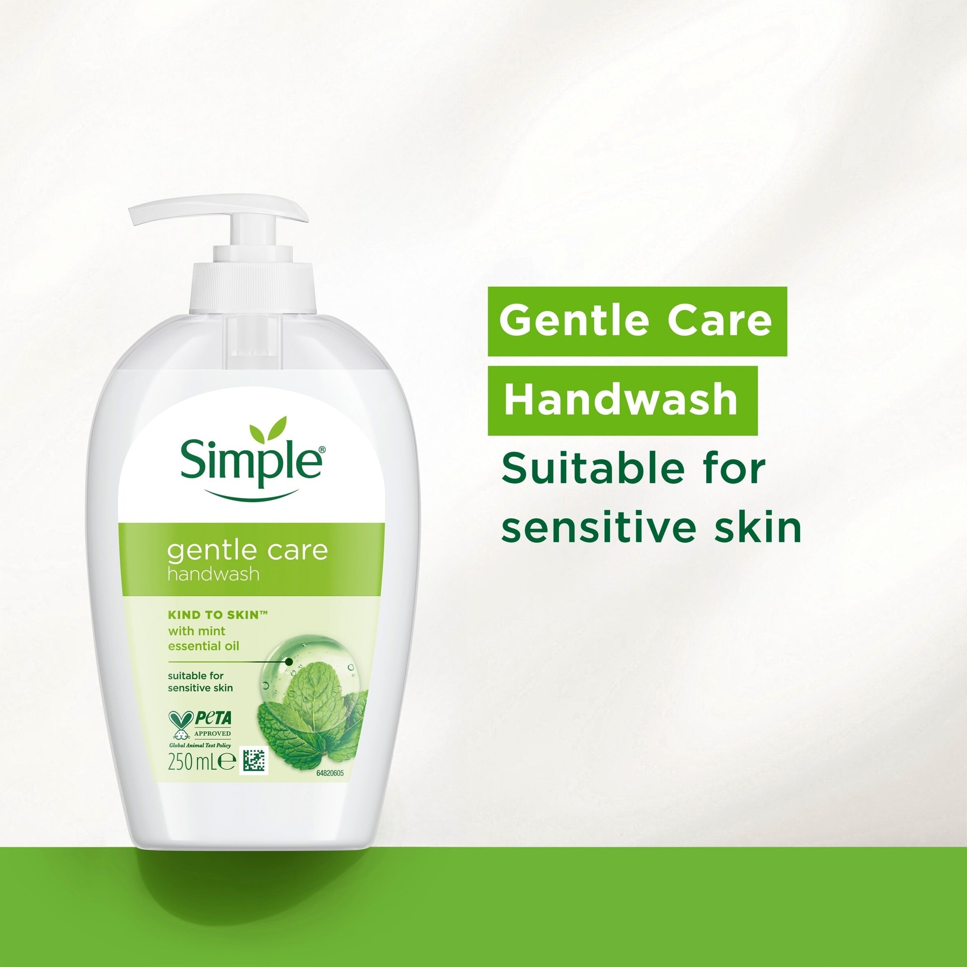 Simple Gentle Care Kind To Skin Antibacterial Handwash 250ml — image 2