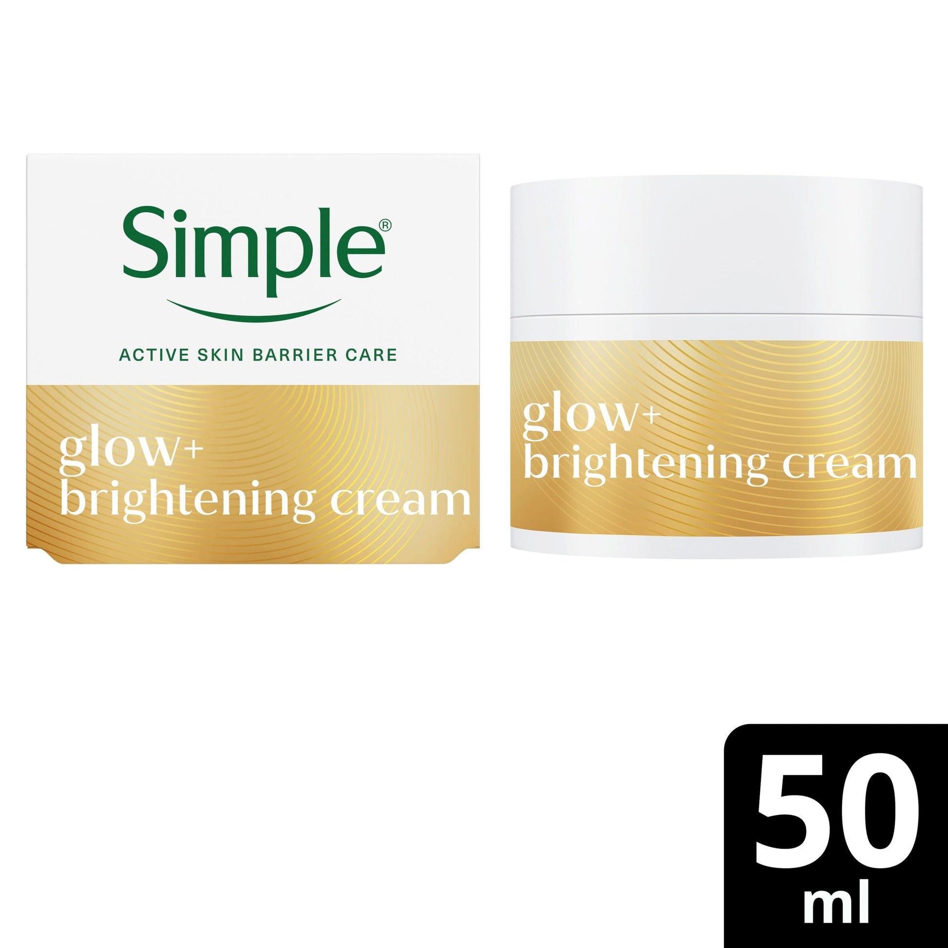 Simple Glow+ Brightening Gel Face Cream Moisturiser 50ml — image 1