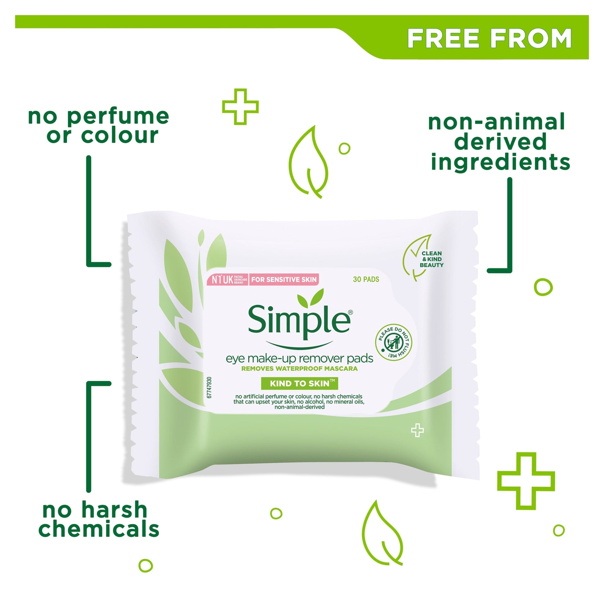 Simple Kind To Eyes Eye Make-Up Remover Pads 30S — image 5