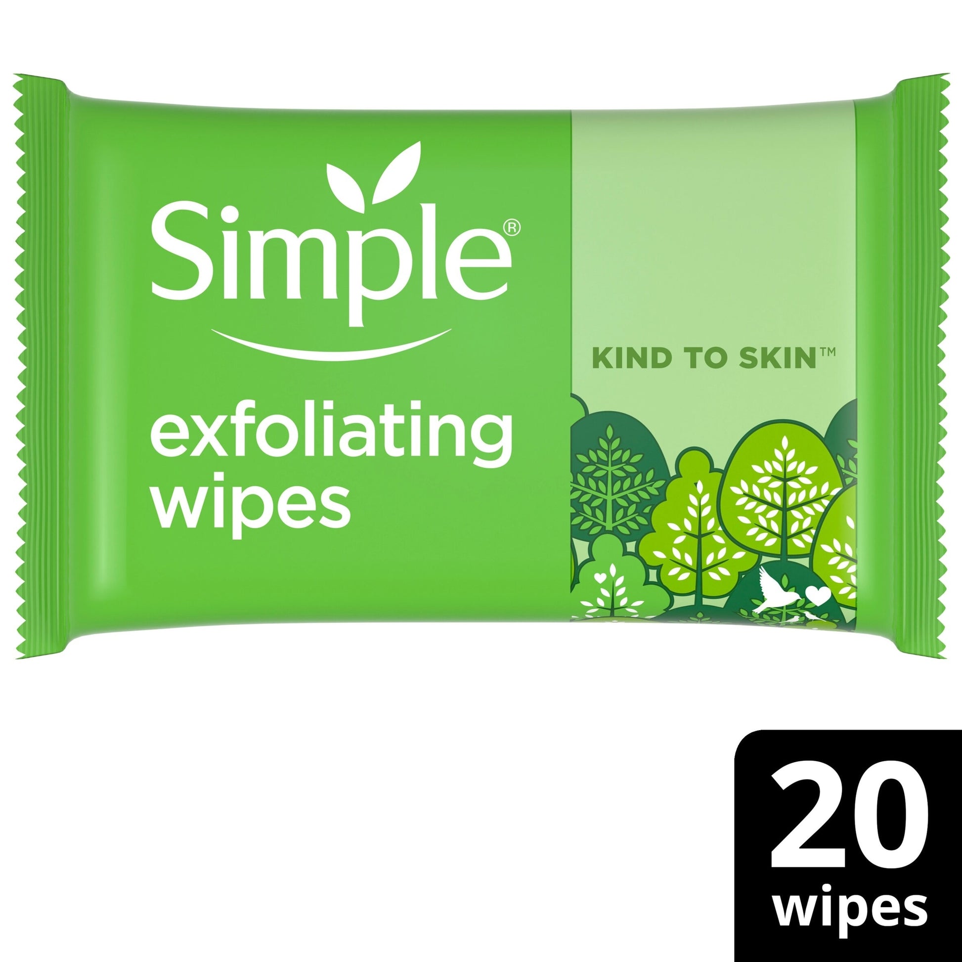 Simple Kind To Skin Exfoliating Wipes 20 Pack — image 1