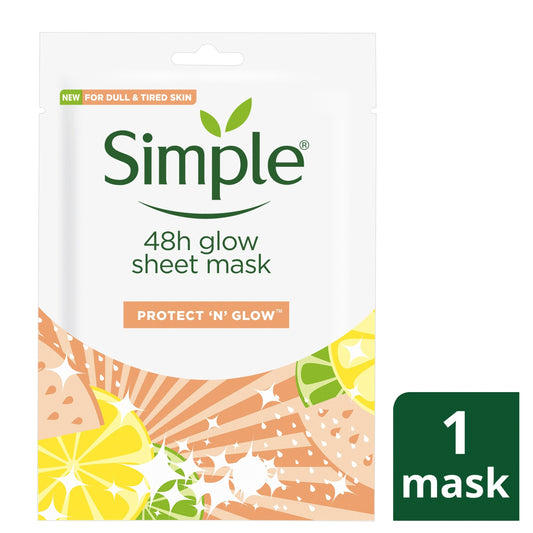 Simple Protect & Glow 48Hr Glow Sheet Mask 25Ml — image 1