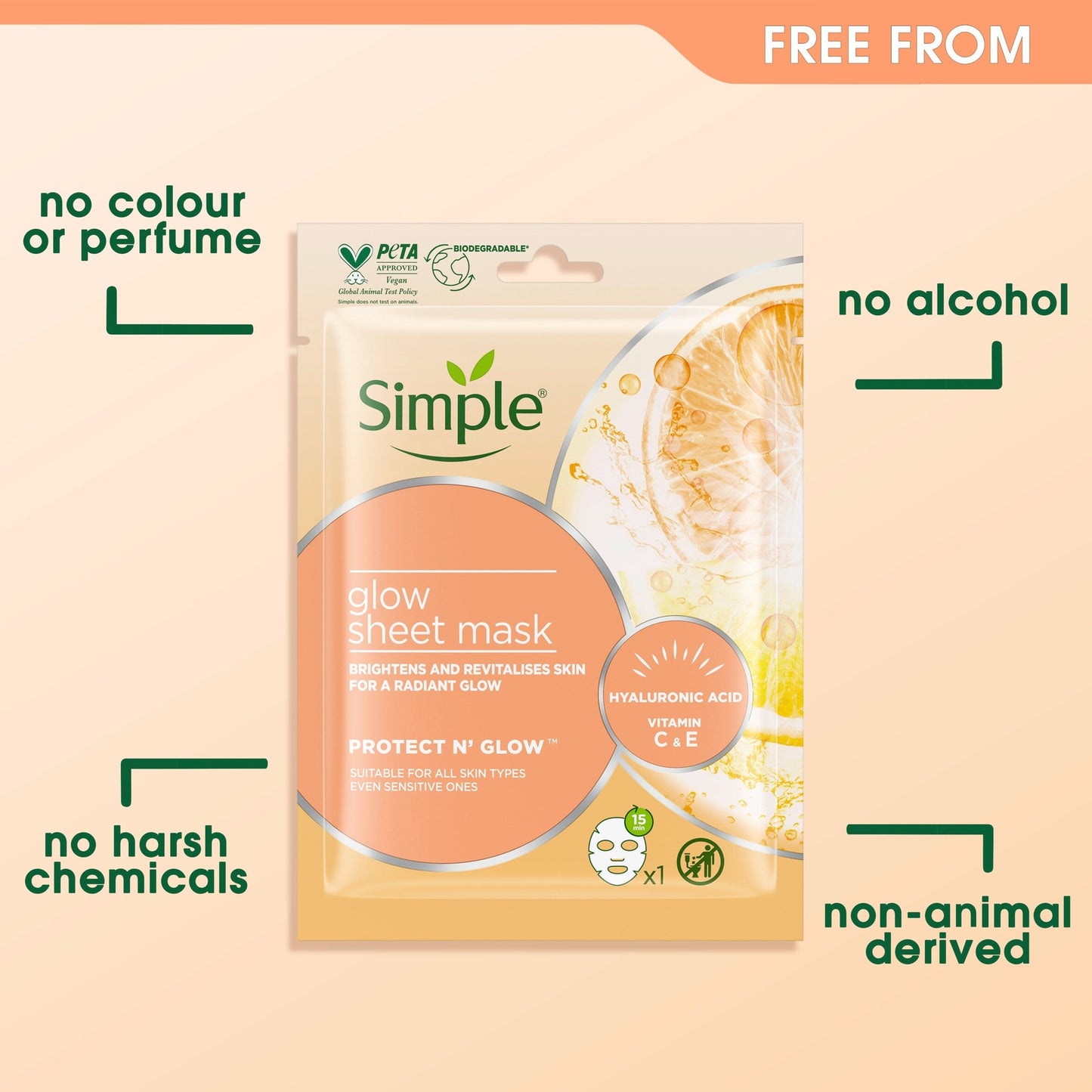 Simple Protect & Glow 48Hr Glow Sheet Mask 25Ml — image 3