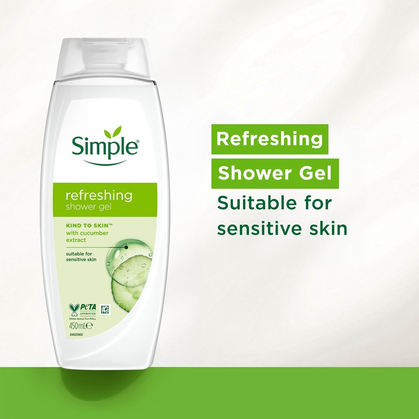 Simple Refreshing Kind To Skin Shower Gel Body Wash 450ml — image 2