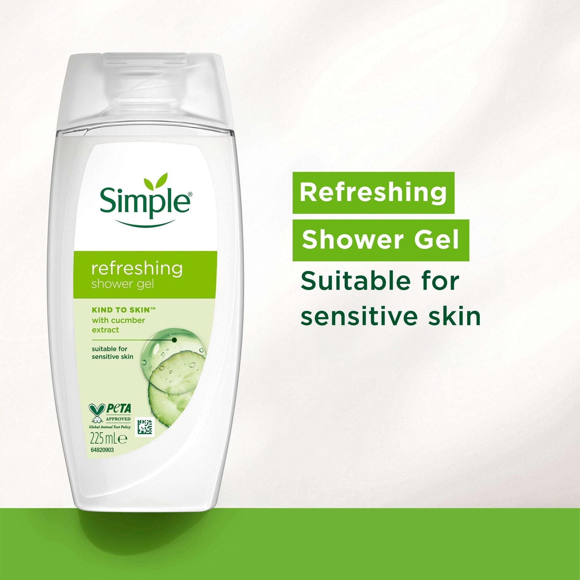 Simple Refreshing Shower Gel Body Wash 225ml — image 2