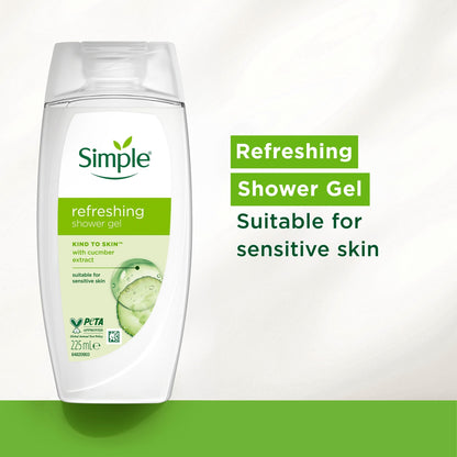 Simple Refreshing Shower Gel Body Wash 225ml — image 2