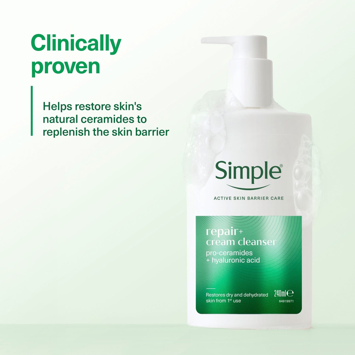Simple Repair+ Cream Cleanser 240ml — image 3