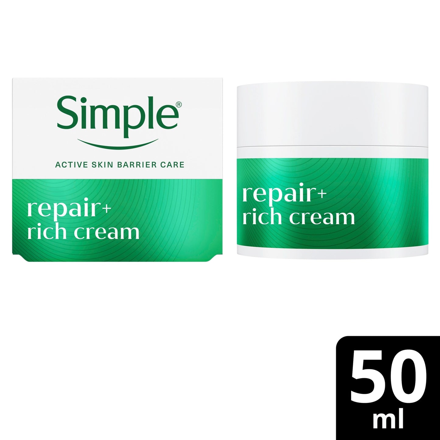 Simple Repair+ Rich Face Cream Moisturiser 50ml — image 1