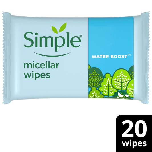 Simple Sensitive Skin Micellar Wipes 20 Pack — image 1