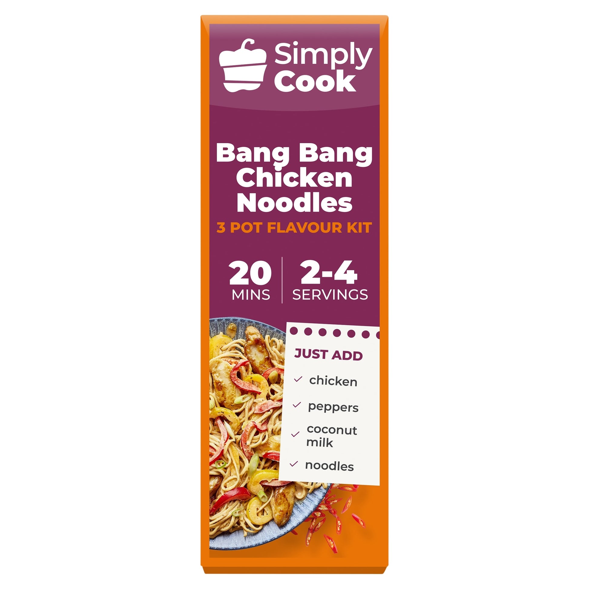 Simply Cook Bang Bang Chicken Noodles Recipe Kit 45g — image 1