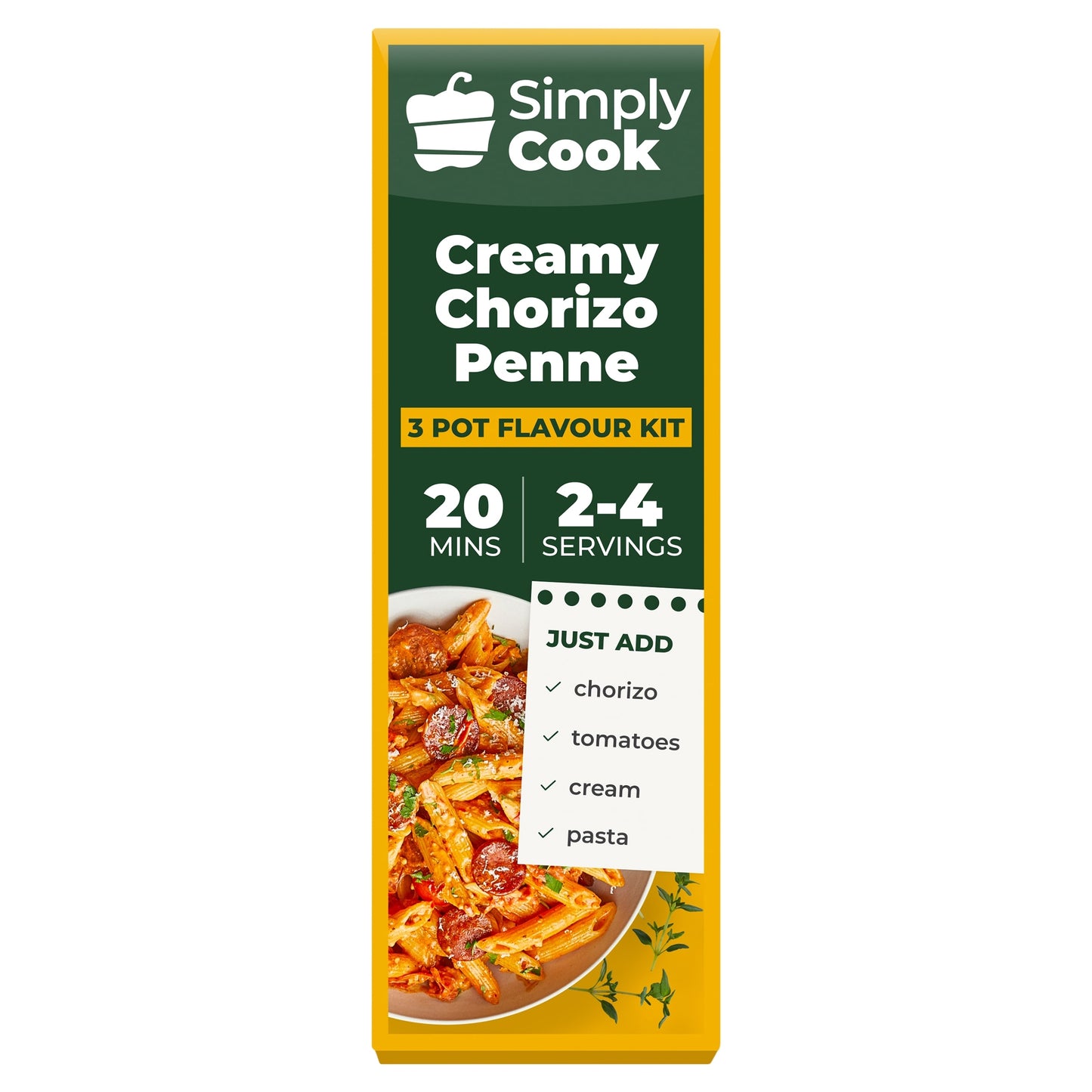 Simply Cook Creamy Chorizo Penne Recipe Kit 39g — image 1