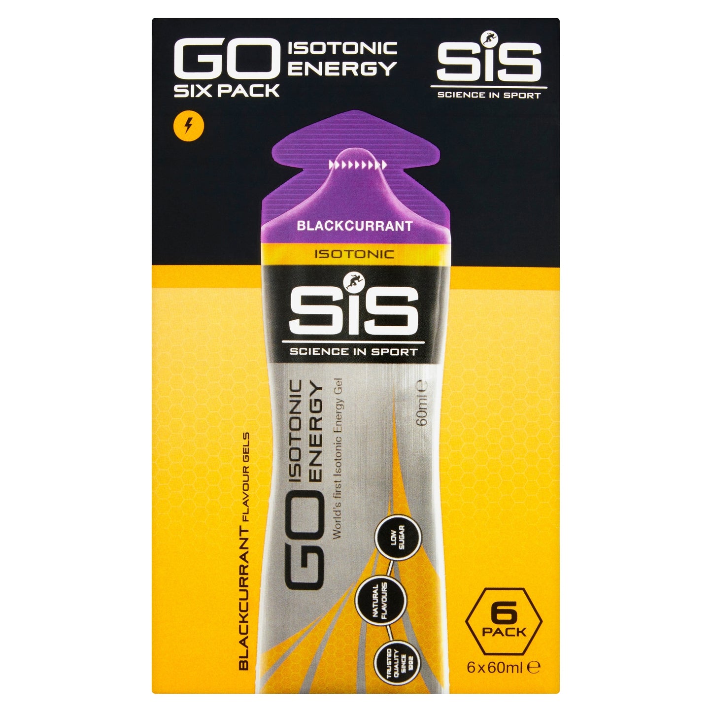 SiS GO Isotonic Energy Gel - Blackcurrant 6 x 60ml — image 1