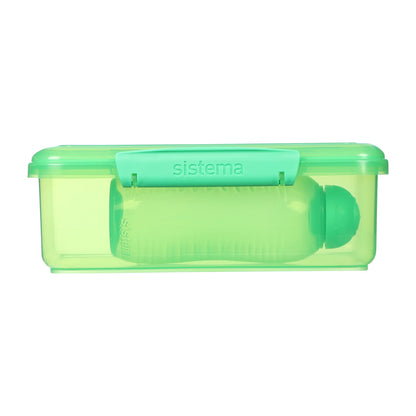 Sistema Green Rectangle Lunch Box 2L with Water Bottle 330ml — image 2