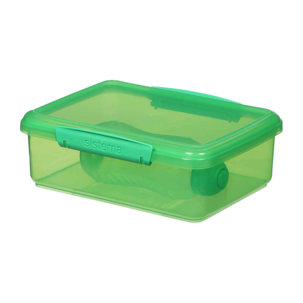 sistema Green Rectangle Lunch Box 2l With