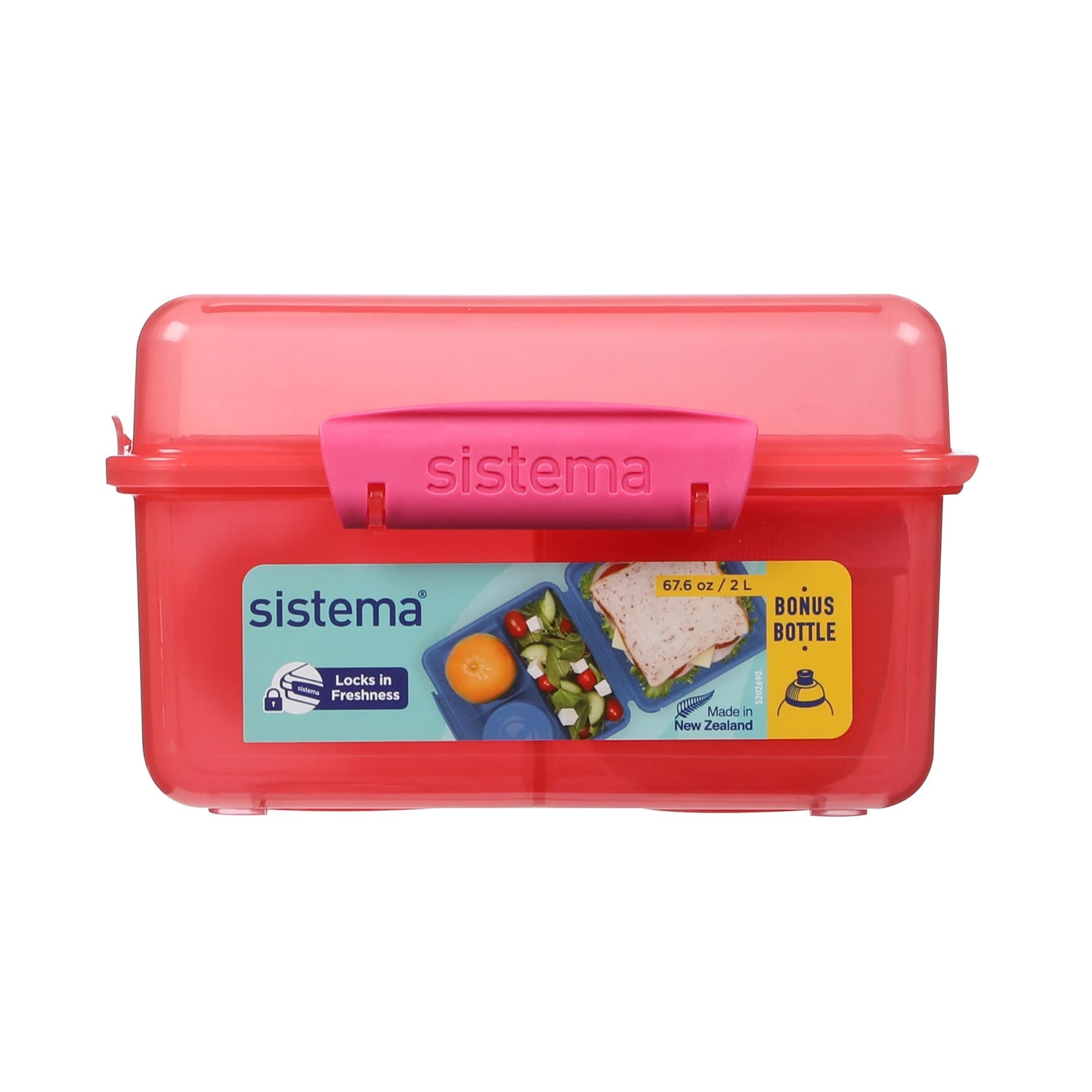 Sistema Pink Lunch Box Cube Max 2L with Itsy Bonus Water Bottle 380ml — image 2