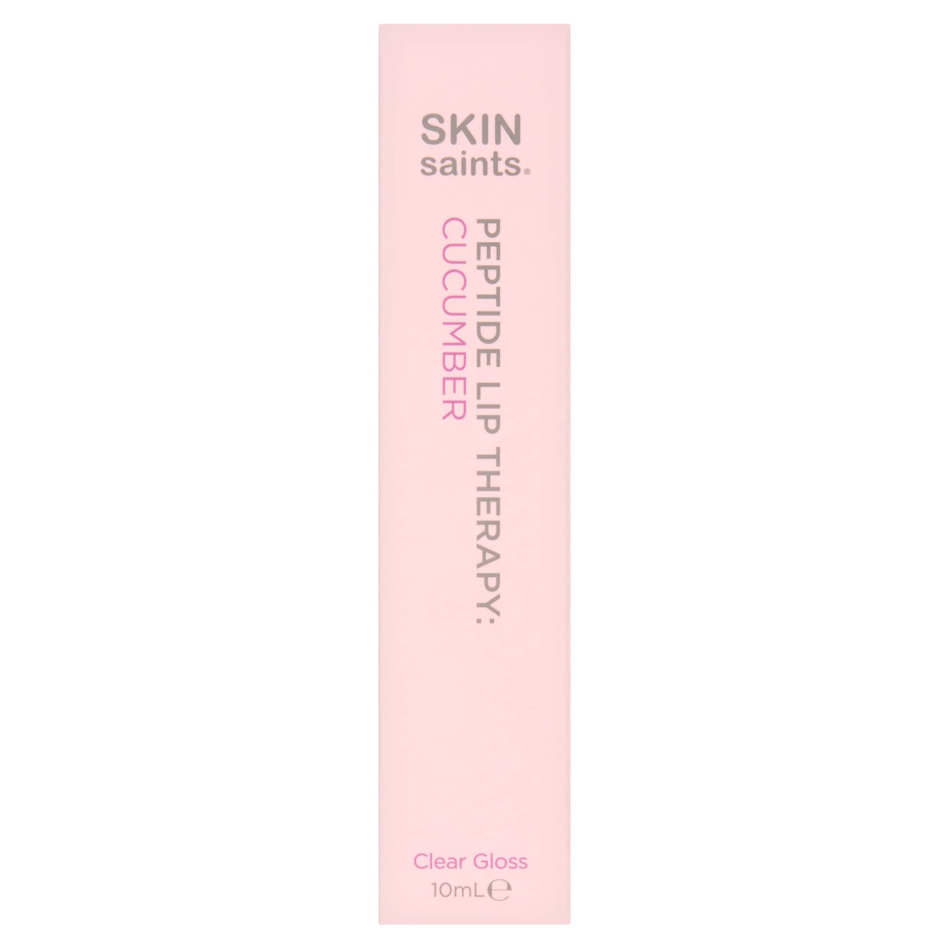 Skin Saints Peptide Lip Therapy Cucumber Clear Gloss 10ml — image 1