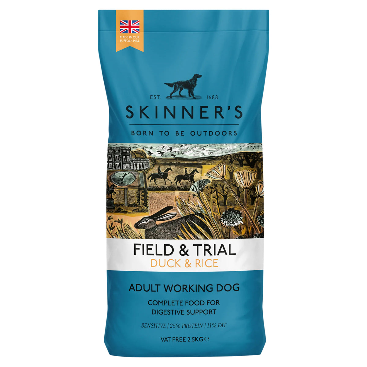 Skinner's Field & Trial Duck and Rice Adult Dog Food 2.5kg — image 1