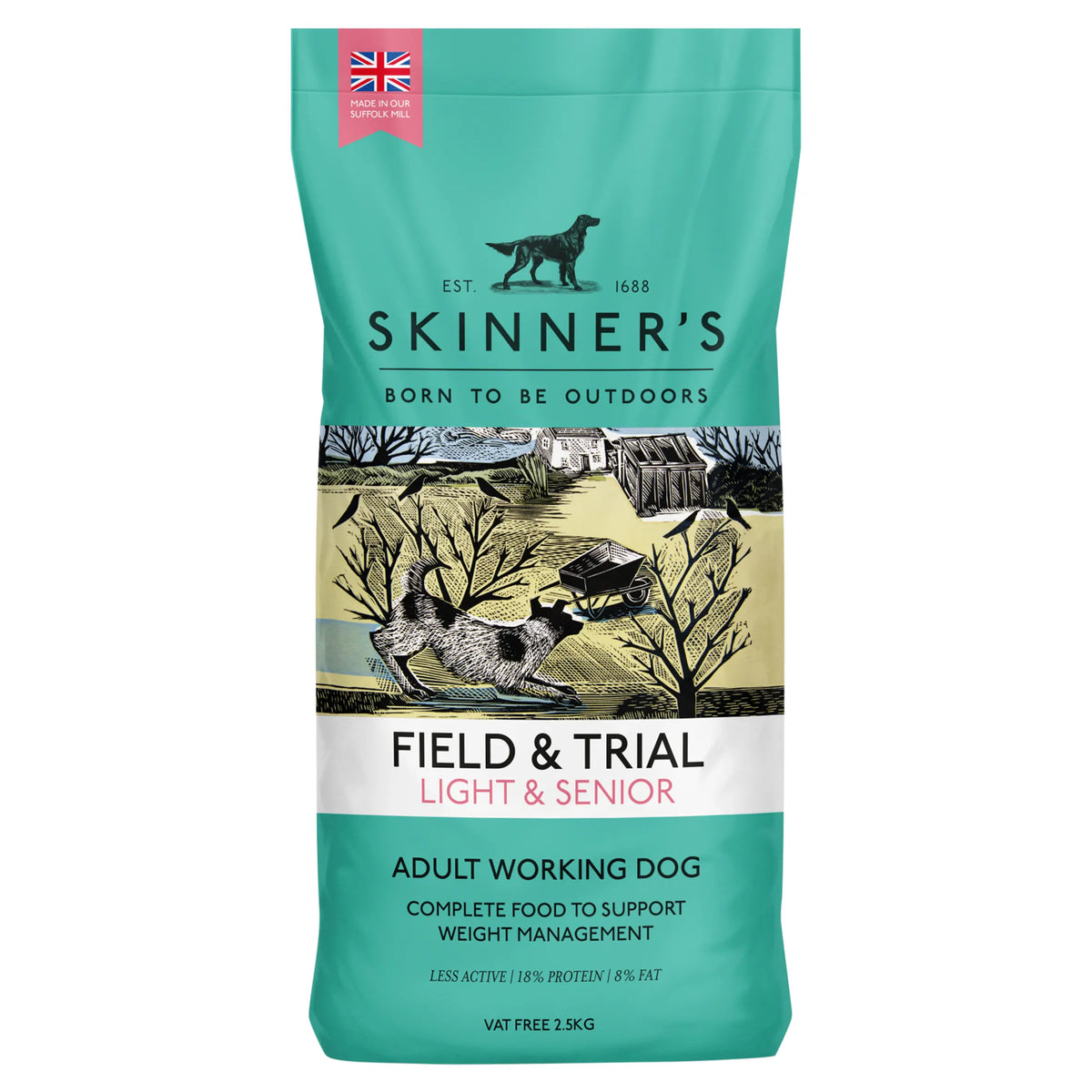 Skinner's Field & Trial Light and Senior Adult Dog Food 2.5kg — image 1