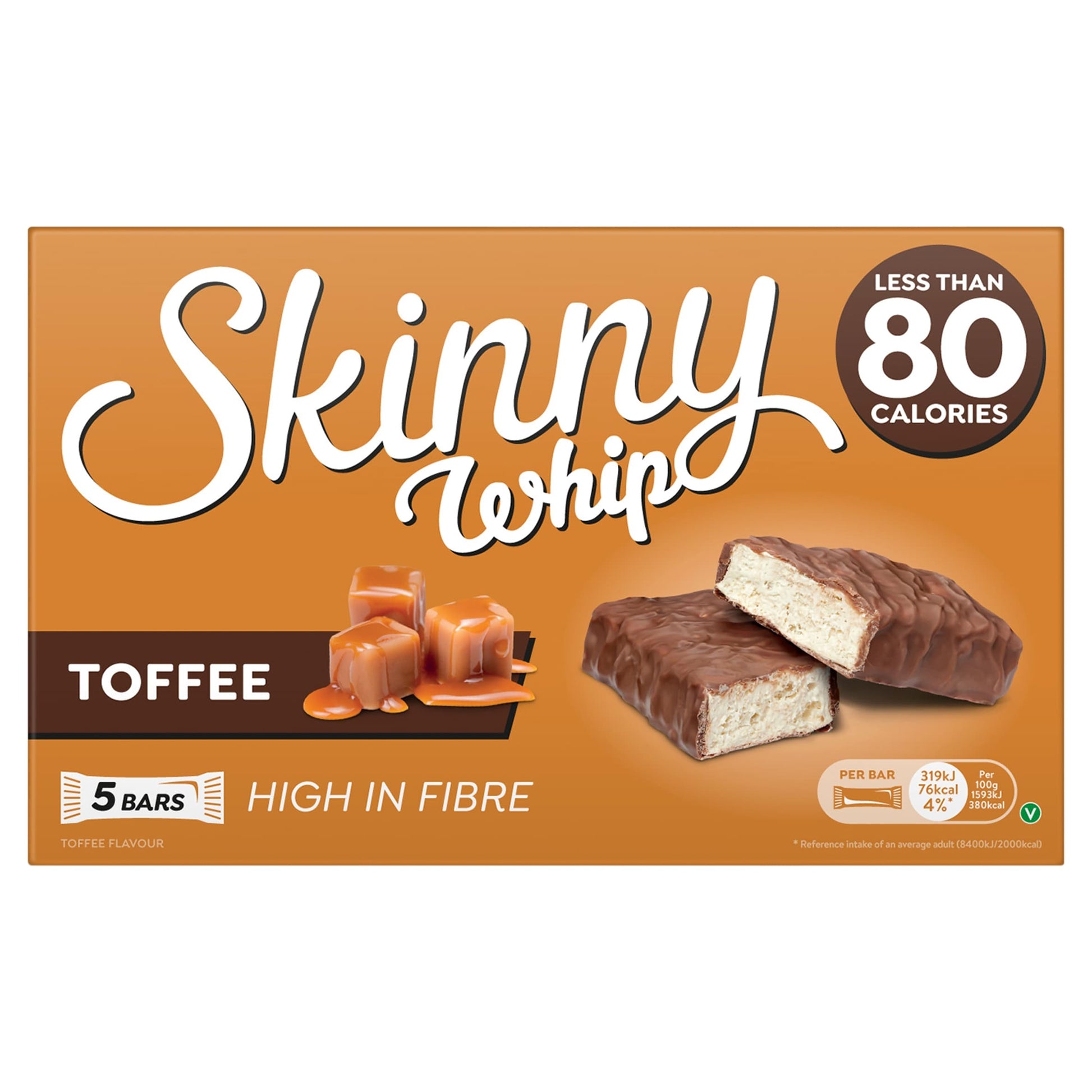 Skinny Whip Toffee Bars 5X20g — image 1