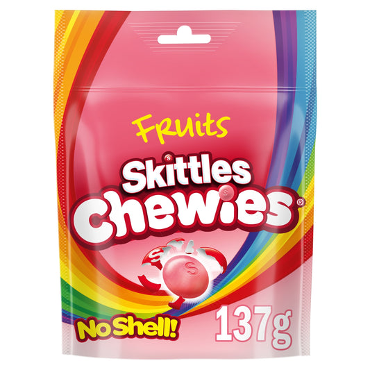 Skittles Chewies Vegan Sweets Fruit Pouch Bag 137g — image 1