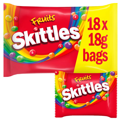 Skittles Fruits Sweets 18 Fun Size Bags 324G — image 1
