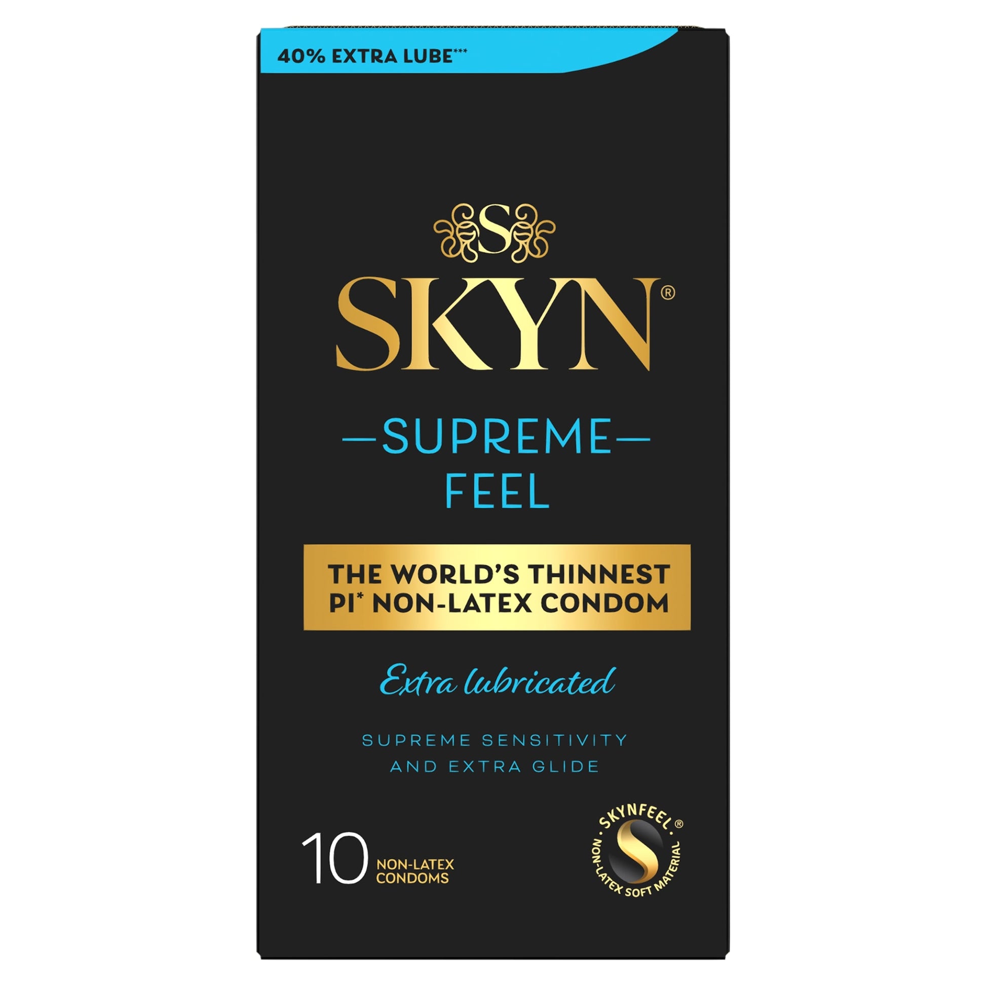 SKYN Supreme Feel Extra Lubricated Condoms 10 Pack — image 1