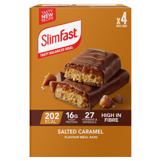 SlimFast Meal Replacement Bars Salted Caramel 4x60g — image 1