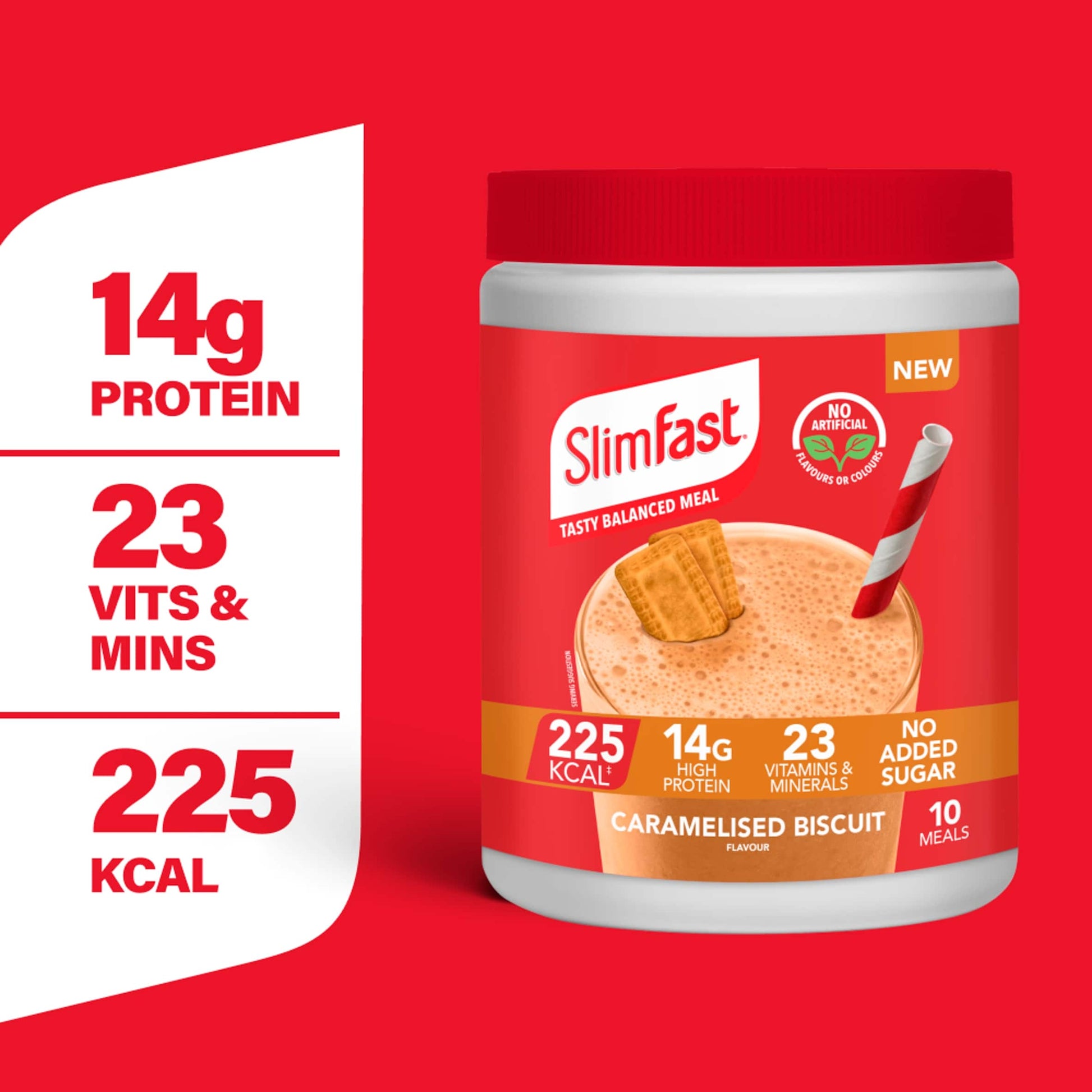 SlimFast Meal Replacement Powder - Caramelised Biscuit 365g — image 2