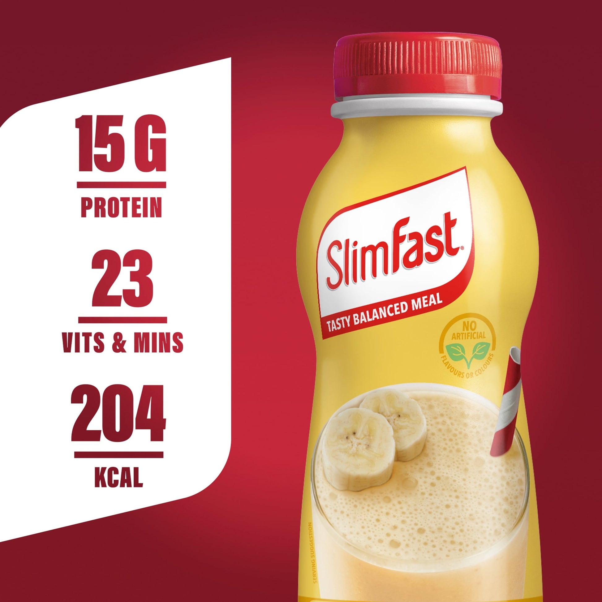 SlimFast Meal Replacement Shake - Banana Multipack 6 x 325ml — image 2