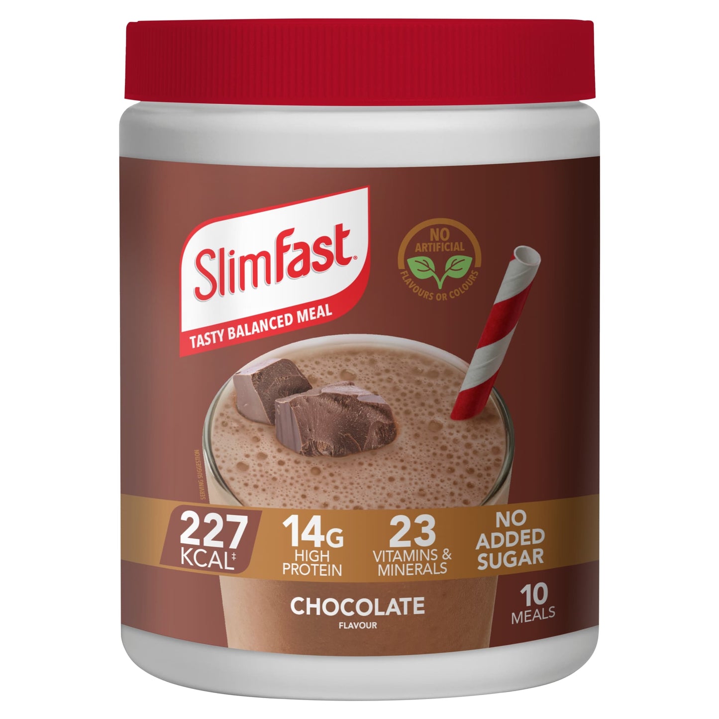 SlimFast Meal Replacement Shake Powder - Chocolate Flavour 375g — image 1