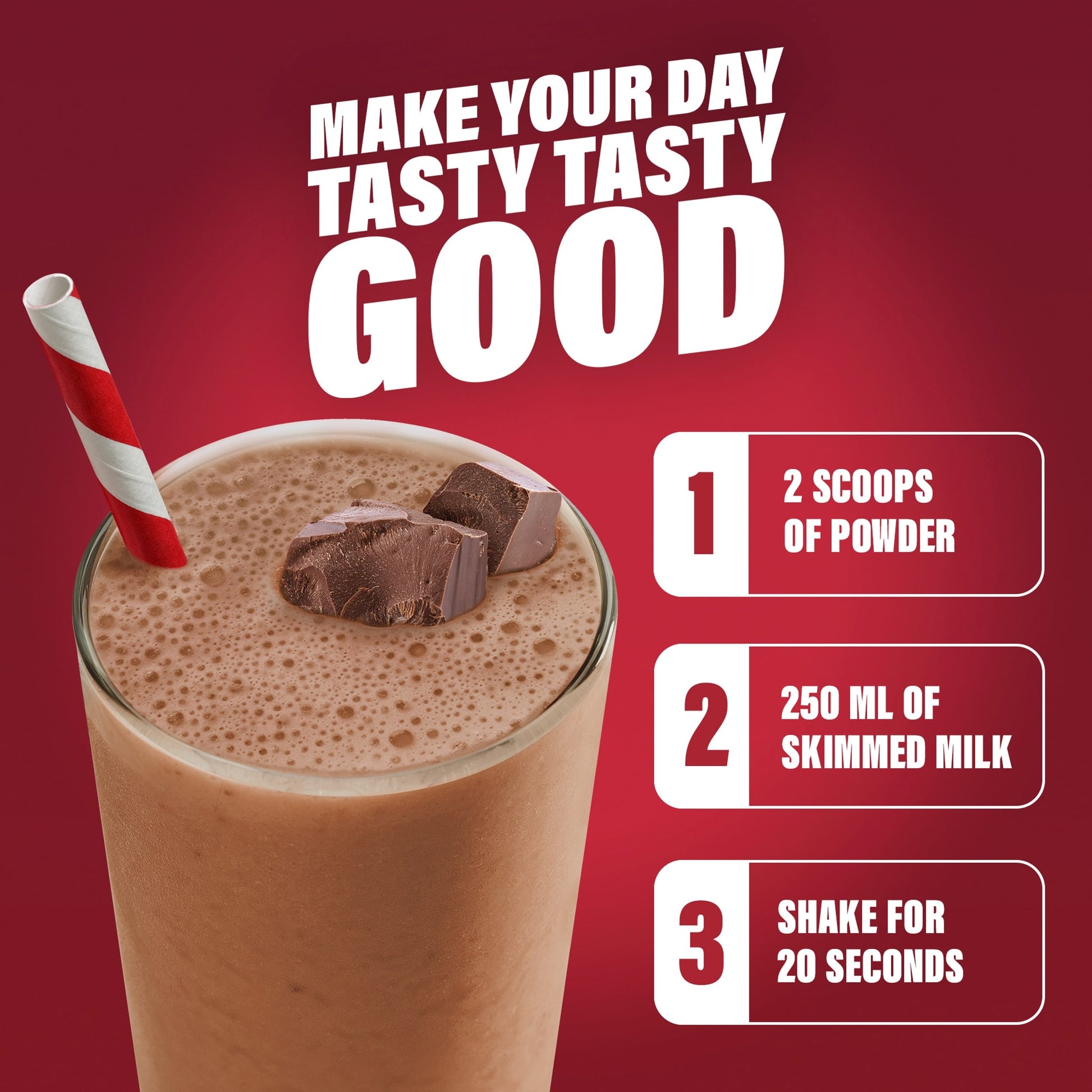 SlimFast Meal Replacement Shake Powder - Chocolate Flavour 375g — image 3
