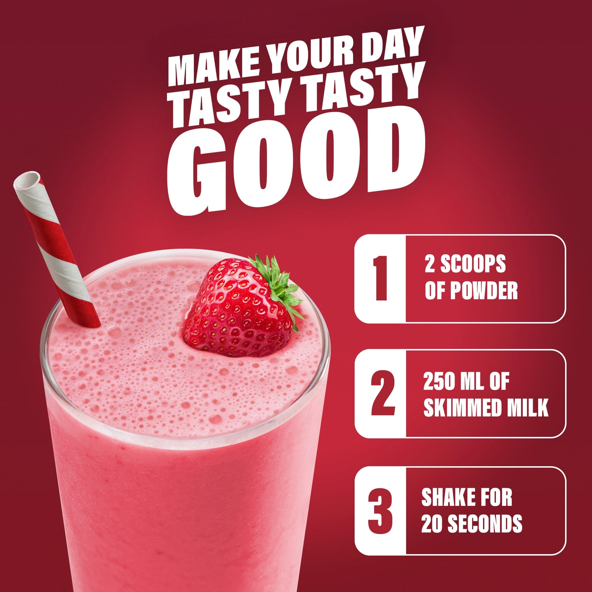 SlimFast Meal Replacement Shake Powder - Strawberry Flavour 365g — image 3