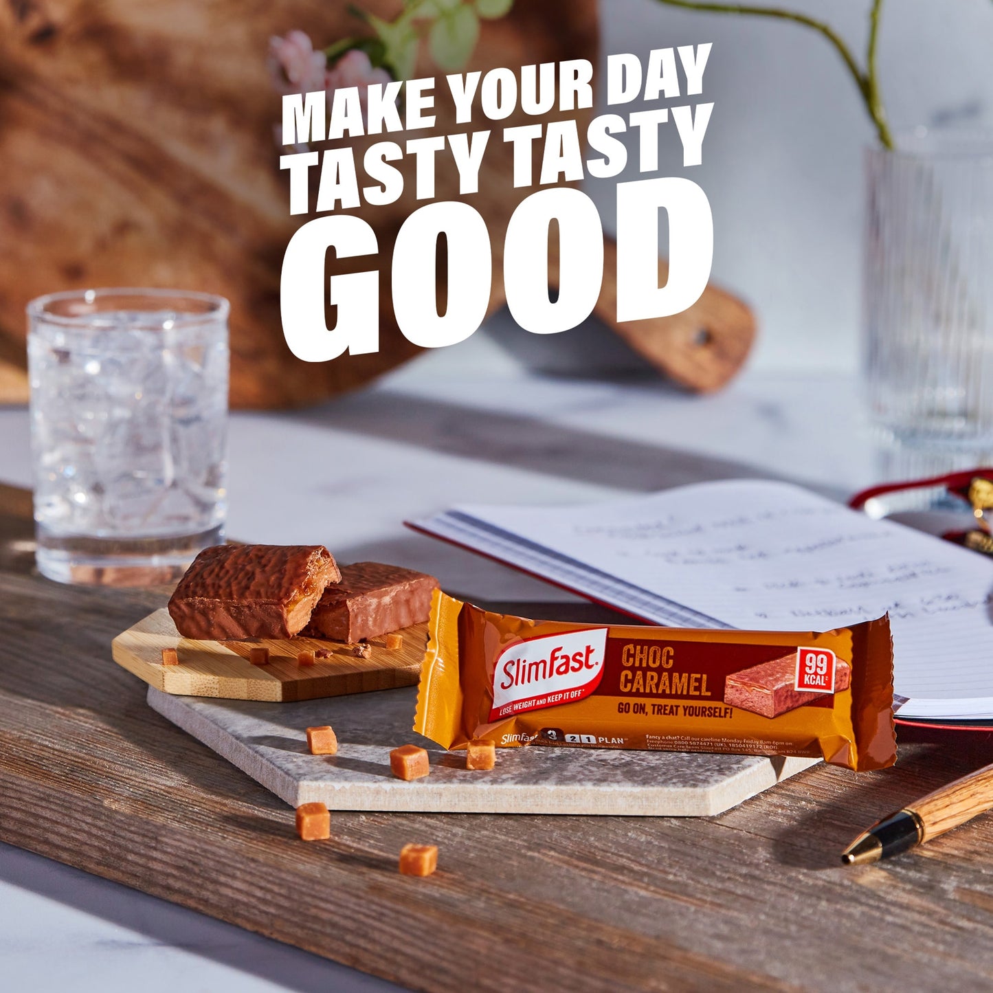 SlimFast Snack Bar - Chocolate Caramel 6 Bars 156g — image 5