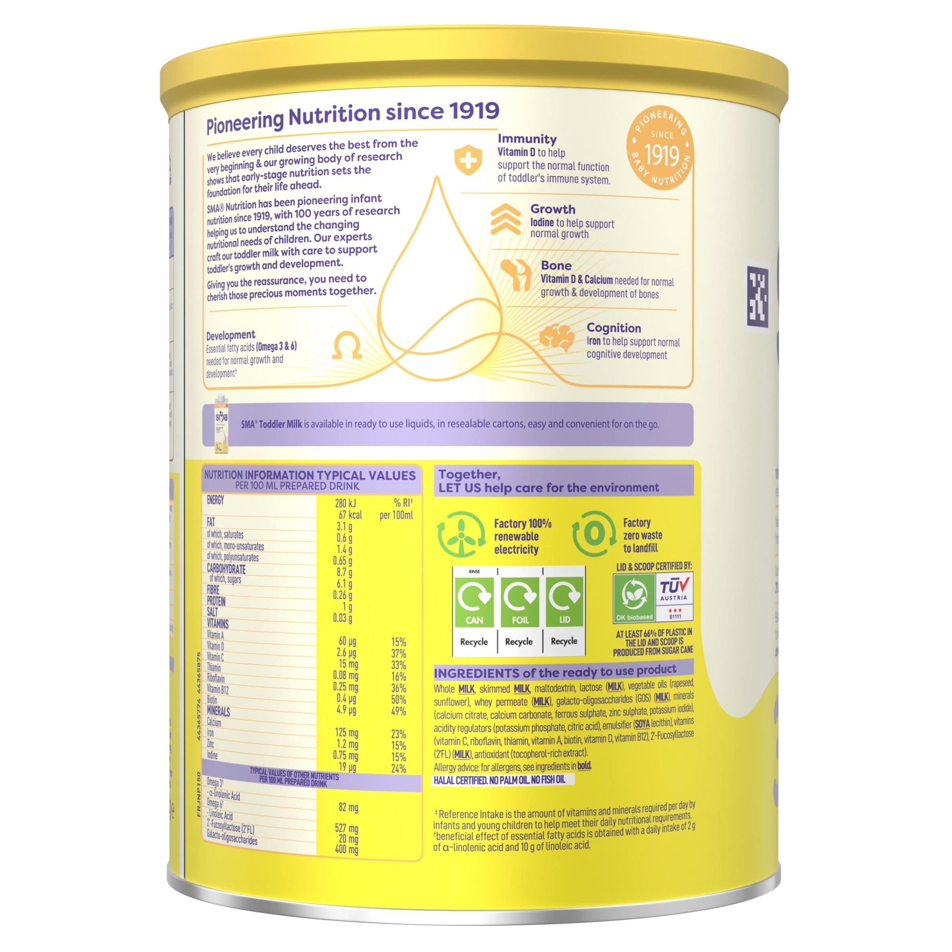 SMA Toddler Milk Powder 1-3 Years 800g — image 2