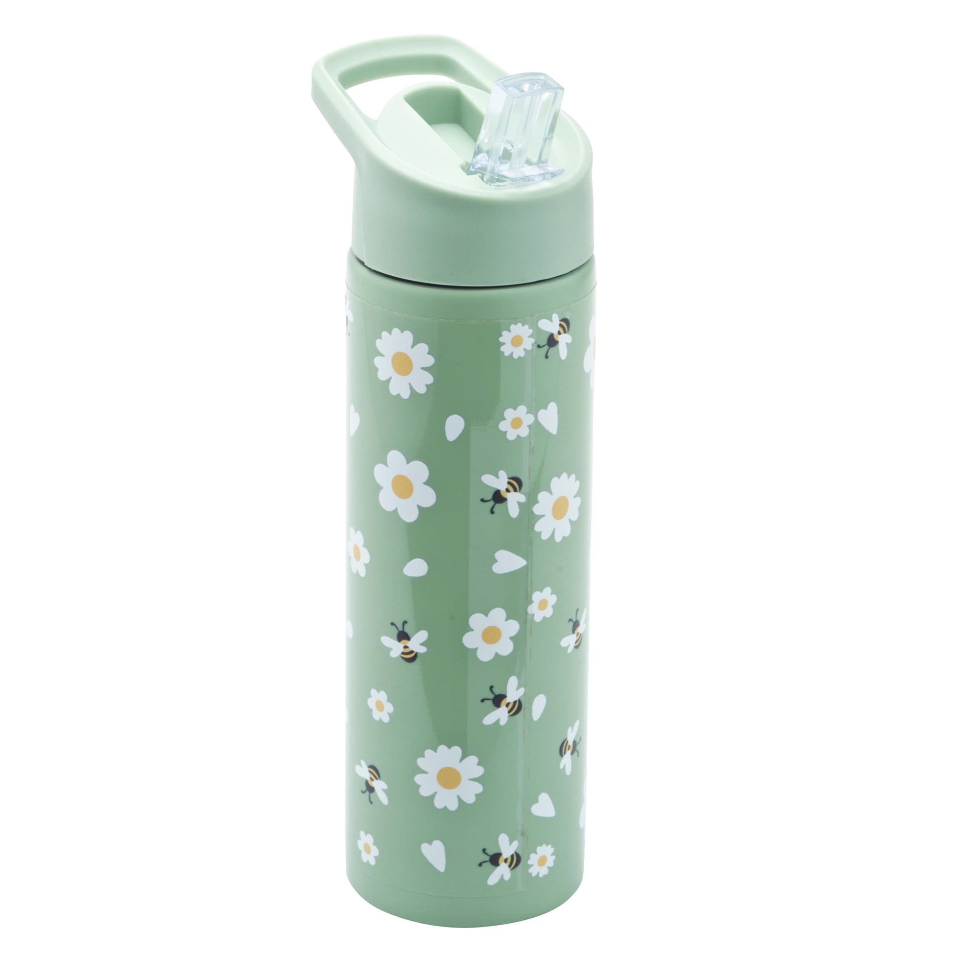 Smash Sage Daisy Bee Stainless Steel Sipper Water Bottle 750ml — image 1