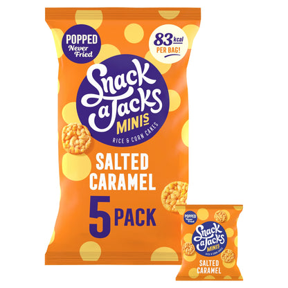 Snack a Jacks Minis Salted Caramel Corn Cakes 5x19g — image 1